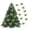 Green, variant on Black 10-Pack Sparkling Butterfly Ornaments For Christmas Tree Garland Wedding Wreath Gift Box Holiday Party Decorations Black Color Shiny Hanging