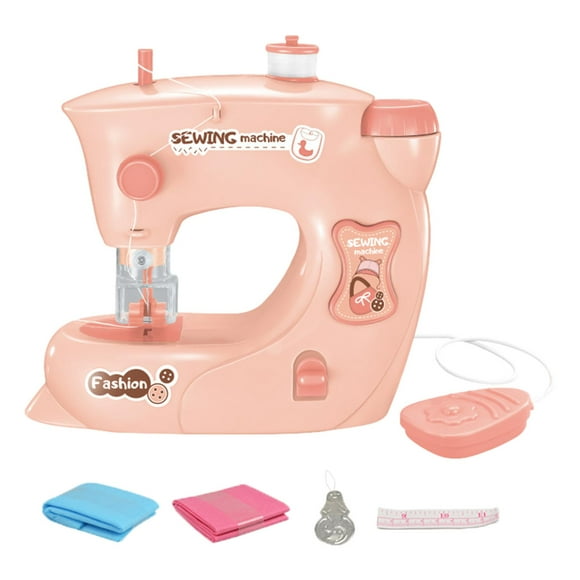 Children Sewing Machine Learning Toy Electric Educational for Kids Beginner pink