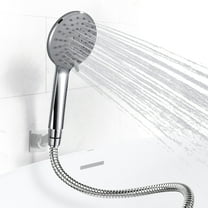 5 Inch Handheld Shower Head with Hose, High Pressure 3 Spray Settings Hand Held Showerhead, Extra Long 71 Inch Stainless Steel Hose, Universal Bathroom Part Replacement, Polished Chrome