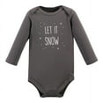 thumbnail image 5 of Hudson Baby Cotton Long-Sleeve Bodysuits, 3- Pack, Newborn- 24 Months, 5 of 5