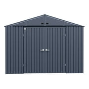Arrow Elite 10 x 12 x 8 ft Anthracite Steel Storage Shed