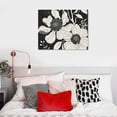 thumbnail image 5 of Orinice Modern Abstract Black Flower Canvas Wall Art Minimalist Nature Botanical Floral Room Aesthetic Posters Vintage Farmhouse Plant Gallery Prints Paintings Decor for Bedroom Living Room  16x12in, 5 of 6