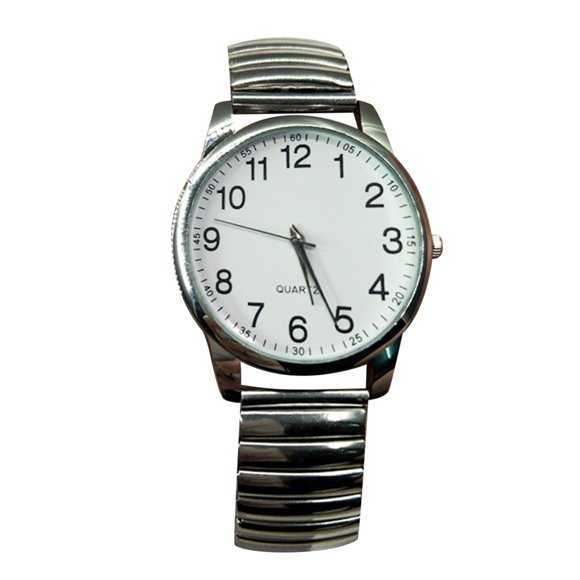 Hearth & Gear Couple Gemstone Inspirational Leather Strap Fashion Women's Men's Watch Rolling Dial Watch Couple Light up Bracelets Small Wrist for Women Watch Mens Bands Ladies with Leather Strap