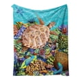 thumbnail image 2 of Xihbxyly Manta de Franela, Suave Tela de Felpa, Patrón Resistente a La Decoloración, Acogedora Decoración para Sofá y Cama, Apta para Pieles Sensibles, para Usar En Cualquier Estación, Cómoda. Tamaño, 2 of 4