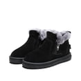 thumbnail image 4 of Girls Boys Winter Snow Boots Ankle Booties Zip Closure Furry Lined Keep Warm Non Slip Winter Shoes for Kids Children, 4 of 7