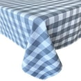 thumbnail image 1 of Newbridge Farmhouse Buffalo Check Rustic Cotton Tablecloth - Cottage Style Farmhouse Gingham Check Tablecloth, 52 Inch x 70 Inch Oblong/Rectangle, Gray, 1 of 6