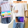 thumbnail image 3 of XYX Case for Xiaomi Pad 7/Xiaomi Pad 7 Pro 11.2 inch with 360 Degree Rotating, Hand Strap, Shoulder Strap, Colourful Pink, 3 of 7