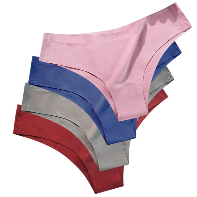 Pack De 4 Calzoncillos Pantis Sin Costuras Bikini Sexy