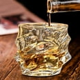 thumbnail image 2 of Homelife 1/2/4Pcs Glass Whiskey Glasses Heavy Thick Bottom Bar Bourbon Glasses Faux Crystal Whisky Twisted Glass Tumblers Poker Night Drinkware, 2 of 13