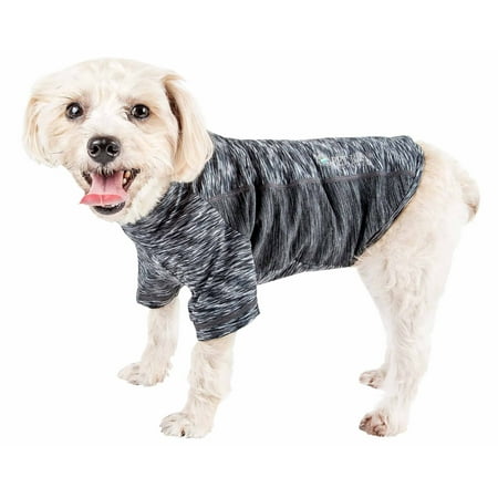 UPC: 0810787034316 | Pet Life ® Active  Warf Speed  Heathered Ultra-Stretch Yoga Fitness Dog T-Shirt