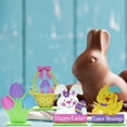 thumbnail image 5 of KCEHTA Easter Table Decorations, Wooden Easter Decorations, Easter Bunny Easter Eggs Chick Tulips Home Decorations, Easter Farmhouse Spring Tiered Tray Home Office Party Table Decor, 5 of 7
