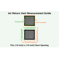thumbnail image 5 of Achtek AIR RETURN 14"x14" Duct Opening (Overall Size 16"x16") | Heavy Cast Aluminum Air Grille HVAC Duct || Powder Coated, 5 of 12