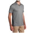 thumbnail image 4 of Yellow Rooster Mens Short Sleeve Gingham Polo Shirt Black/ White 3XL, 4 of 7