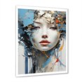 thumbnail image 3 of Designart "Minimalist Portrait Of An Asian Woman" Asian Art Picture Framed Canvas Art Print, 3 of 5