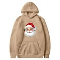 thumbnail image 4 of Mifsaly Womens Christmas Hoodie 2025 Oversized Christmas Santa Hooded Sweatshirt Loose Long Sleeve Xmas Pullover Tops Drop Shoulder Casual Winter Outerwear with Pocket Funny Gifts Festival Party, 4 of 4