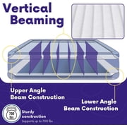 Beautyrest Hi Loft 15 Twin Size Air Mattress with External Pump - Blow up Air Bed