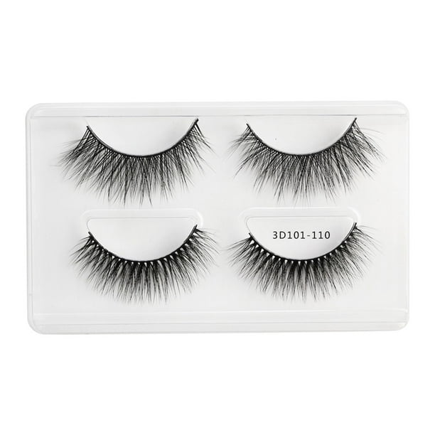 HOT Sale! Two Pairs Of 3D Mink With Soft Long Curly And Warped Many Layer Eyelashes Eyelashes Lashes Makeup Lash clusters