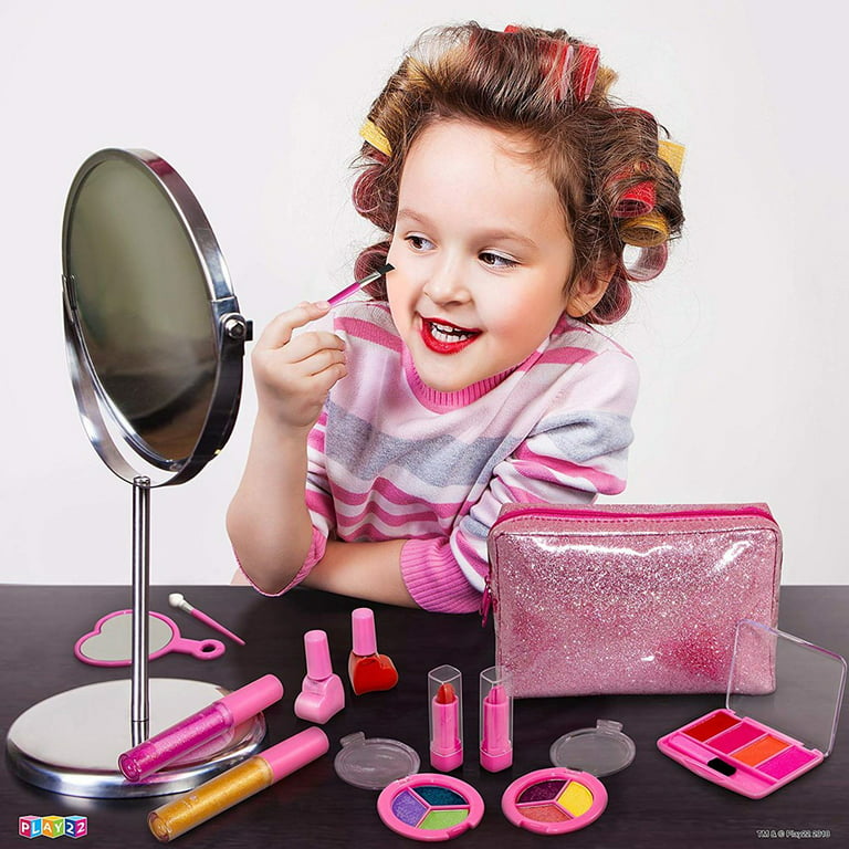 Kids Washable Makeup Kit for Girls, 13 Piece