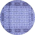 thumbnail image 1 of Ahgly Company Machine Washable Indoor Round Persian Blue Traditional Area Rugs, 5' Round, 1 of 4