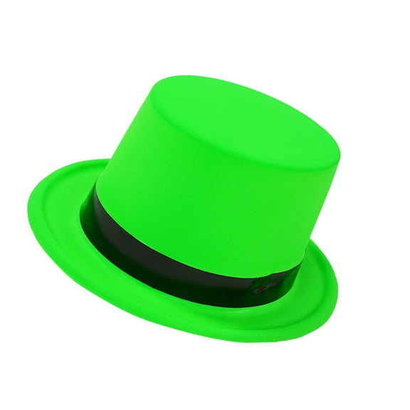 URTERYSER Popular Top Hat with Bright Fluorescent Color for Holiday Fashion Masquerades Party Jazzy Hat Stage Performers Party Hat Fluorescent Green