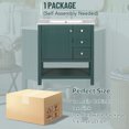 thumbnail image 6 of 30-inch transitional style bathroom vanity cabinet combination with ceramic sink, durable and sturdy, rust-resistant and stain-resistant, with ample storage space, 6 of 9