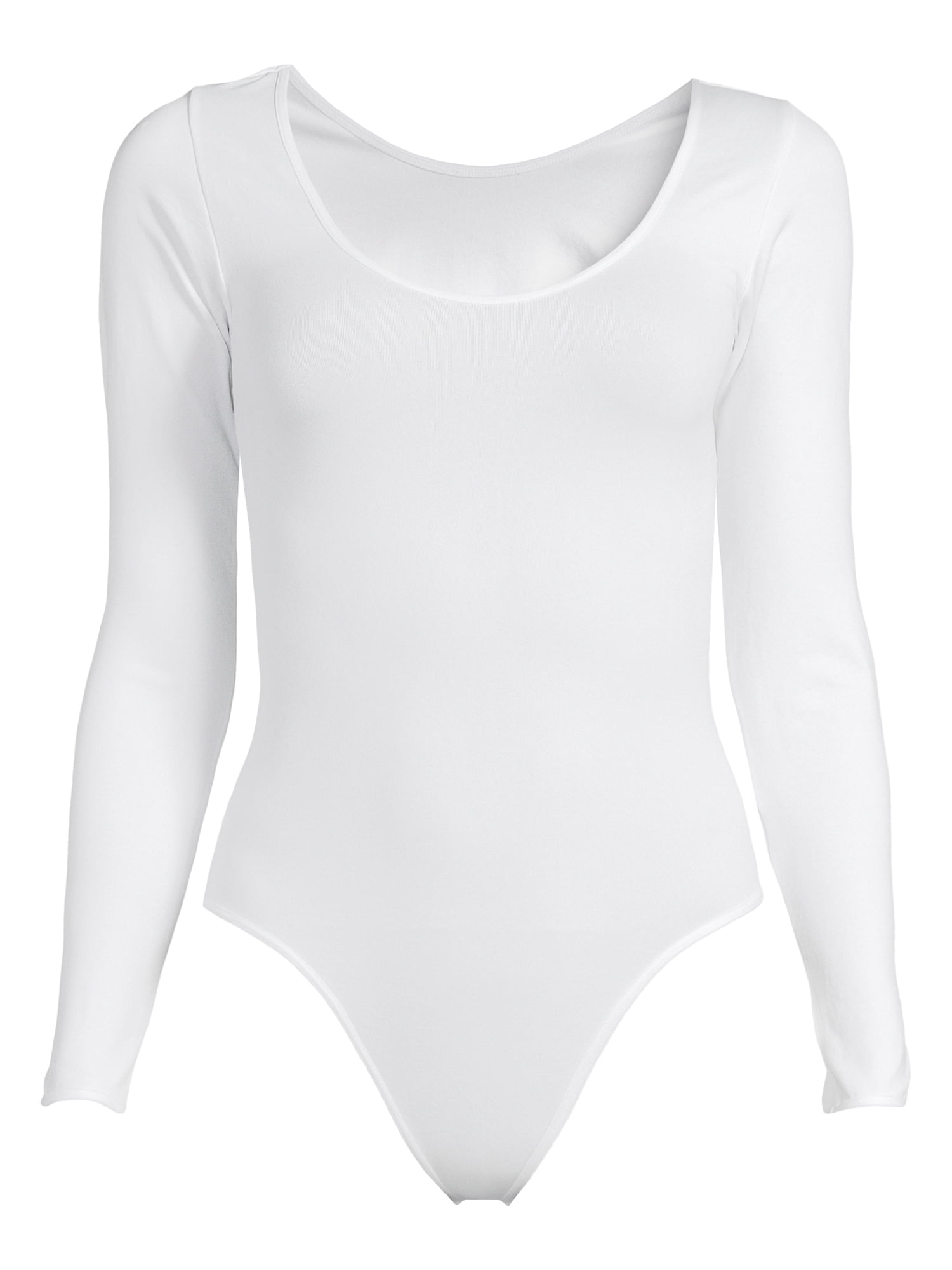 Sofia Jeans by Sofia Vergara Women's Scoop Neck Long Sleeve Bodysuit