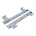 thumbnail image 5 of perfk under Desk Slider Track Slides Hardware Pull Out Balls Bearing Rails Rack Set White, 5 of 9