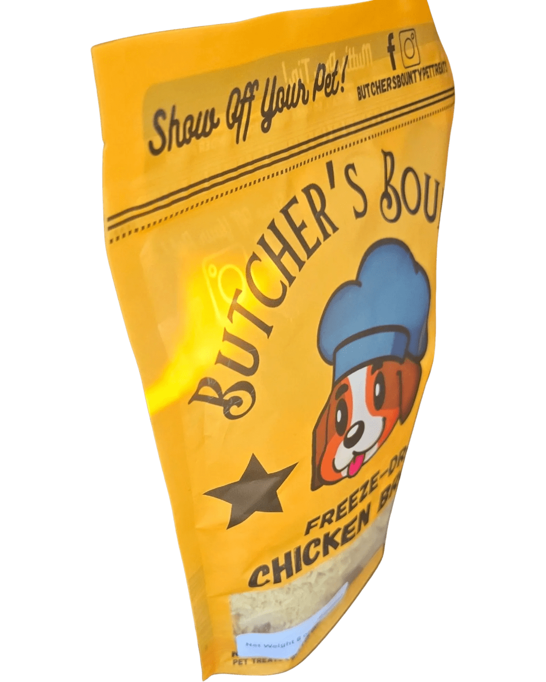 Butcher's Bounty Pet Treats Chicken Crunchy Treats for Dogs & Cats, 8 oz.