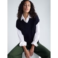 thumbnail image 4 of Free Assembly Women's Cable Knit Sweater with Short Sleeves, Lightweight, Sizes XS-XXL, 4 of 5