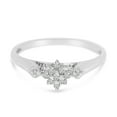 thumbnail image 6 of 10K White Gold Diamond Cluster Ring, 6 of 6