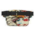 thumbnail image 3 of Bingfone Sacs Banane Rétro Aigle Américain pour Femmes Sacs de Taille à la Mode avec Sangle Réglable Imperméable Partout Sac Bandoulière pour Entraînement Course Voyage, 3 of 9