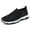 Black, variant on Women's and Men's Walking Sneakers Adjustable Comfort for hook and loop fastener Casual Shoes