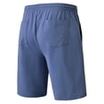 thumbnail image 2 of Men's Stretch Shorts 4-Pocket Casual Classic Summer Beach Shorts Drawstring Slate Blue 32W, 2 of 6