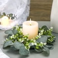 thumbnail image 5 of Eucalyptus Wreath Verdsylv American Style Artificial Eucalyptus Wreath | Small Simulation Flower Wreath for Table & Wall Decoration | Home Farmhouse Door Hanger | 1 Piece, Farmhouse Door Hanger, 5 of 9