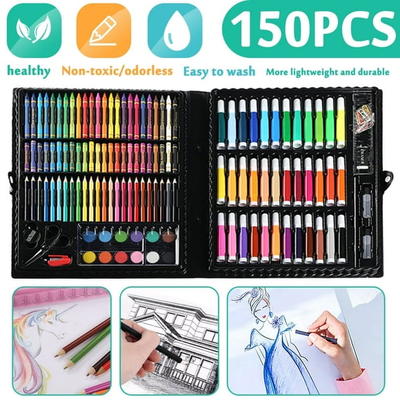 DEBGFS 150 Pieces Art Pencil Set, Sketching, Coloring, Drawing Set for Adults and Kids
