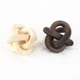 thumbnail image 3 of Wood Chain Decor 3 Link Wooden Knot Handmade Chain Link Wood Chain Accessory Collection Boho Style Black, 3 of 9