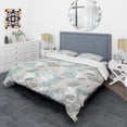 thumbnail image 3 of Designart 'Retro Foliage Design I' Mid-Century Modern Duvet Cover Set, 3 of 4