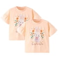 thumbnail image 1 of KYAIGUO T-Shirts d'Été pour Filles, Manches Courtes, Col Rond, Coton, 1-8 Ans, 1 of 9