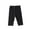 #006-Black, variant on Toddler Girls Lightweight Knitted Trim Shorts Casual Kids Elastic Waist Loose Summer Shorts