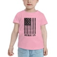 thumbnail image 2 of American Flag Merican Funny Toddler T-Shirts for Boys Girls (Pink, 4T), 2 of 5