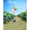 thumbnail image 1 of BSDHOME Polyester 5x7ft Sunflower Purple Flowers Balloon Cute Bear Photography Backdrops Photo Props Studio Background, 1 of 2
