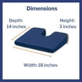 thumbnail image 6 of McKesson Blue Foam Coccyx Support Seat Cushion, 18" W x 14" D x 3" H, 1 Ct, 6 of 6