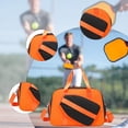 thumbnail image 1 of Bolso de Pickleball, bandolera con correa para el hombro, ligero, para gimnasio, deportes al aire libre, con cremallera, impermeable, para bádminton. Naranja, 1 of 8
