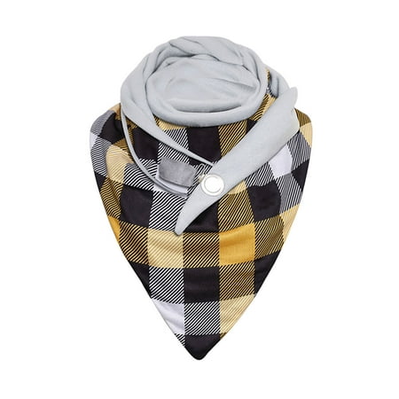 

Dadaria Baby Essentials for Newborn Girl Fashion Children s Winter Lattice Printing Button Soft Wrap Casual Warm Scarves Shawls Scarf Multicolor 118-50 Boys Girls