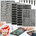 thumbnail image 2 of 500PCS Laptop Notebook Screws Set Replacement 18Sizes Computer Repair Components Screws Kit Flat Head Small Machine Screw 500pcs Set A, 2 of 6