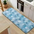 thumbnail image 5 of Light Blue Christmas Snowflake Pattern Kitchen Rug Mat,Kitchen Runner Rugs Non Skid Washable,Decorative Kitchen Floor Mats for Kitchen,Sink,Laundry,17"x47.2", 5 of 7