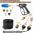 DGHM High Pressure Power Washer Short Kit Includeing 5 Spray Nozzles 1/4'' M22 Fitting