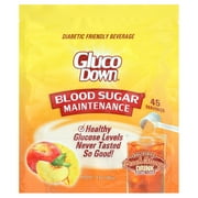 GlucoDown, Maintains Healthy Blood Sugar, Delicious Peach Mango, 45-Servings.