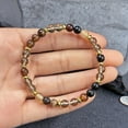 thumbnail image 4 of Black Bracelet for Men Women Adjustable Aromatherapy Stone Energy Jewelry Unisex, 4 of 6