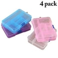 thumbnail image 2 of Coofit 4PCS Jewelry Storage Box 5-Grid Adjustable Bead Organizer Bead Case with Lid, 2 of 9